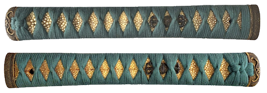 純綿鉄色諸捻り巻き